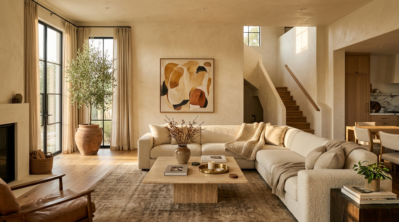 A light-filled interior.